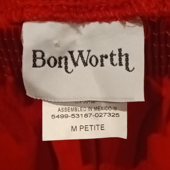 BonWorth Pants & Jumpsuits Final Price Nwt Bon Worth Cherry Red